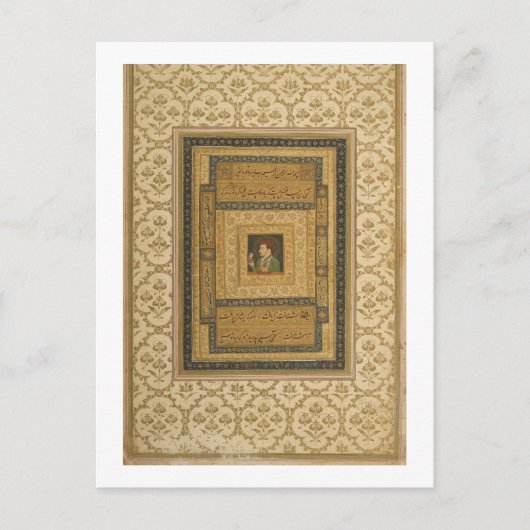 Jahangir mit einem Bild der Madonna, Einschreiben Postkarte (Vorderseite)