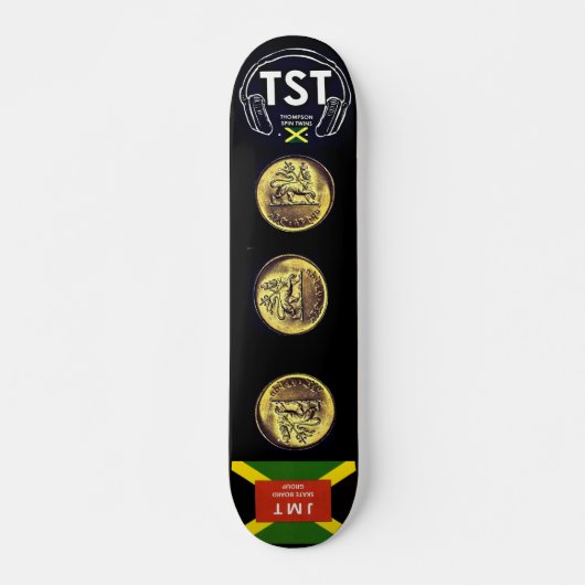 JAHMAICA JAHMAICA ! JMT Skateboard, 7¾ Zoll Deck Skateboard (Vorne)