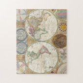 Jahr 1789 Puzzle in antiken Farben (Vertikal)