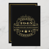 Jahr 1945 Einladung zur Personalisierten Geburtsta (Vorne/Hinten)