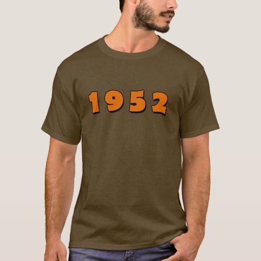 Jahr 1952 T-Shirt (Vorderseite)