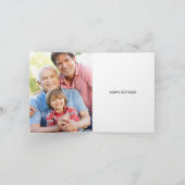 Jahr 1954 GLÜCKLICHER GEBURTSTAG Geflogenes Foto G Karte (Innenseite)