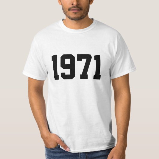 Jahr 1971 T-Shirt (Vorderseite)