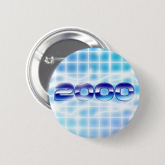 Jahr 2000 Grafik Button (Vorne & Hinten)
