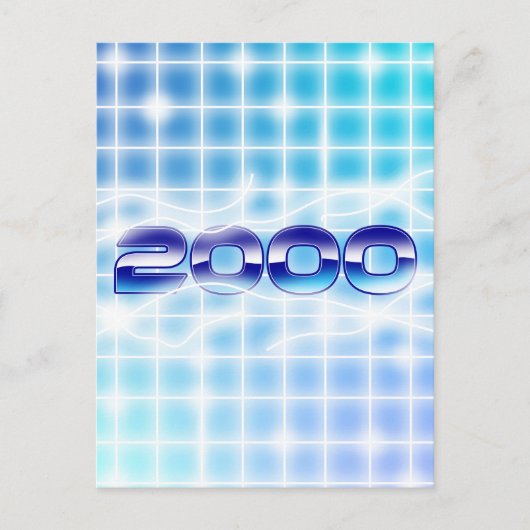 Jahr 2000 Grafik Postkarte (Vorderseite)