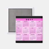 Jahr 2011 auf einen Blick Magnet (Vorderseite/Rückseite)