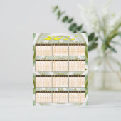 Jahr 2011 auf einen Blick Postkarte (Stehend Vorderseite)