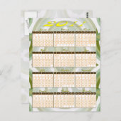 Jahr 2011 auf einen Blick Postkarte (Vorne/Hinten)