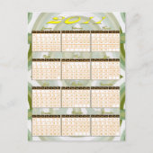 Jahr 2011 auf einen Blick Postkarte (Vorderseite)