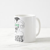 Jahr 2015 der Schafklasse 2015 Kaffeetasse (VorderseiteRechts)