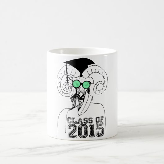 Jahr 2015 der Schafklasse 2015 Kaffeetasse (Mittel)