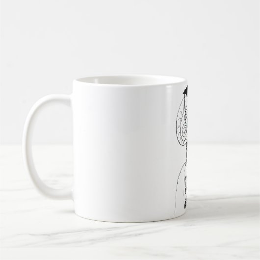 Jahr 2015 der Schafklasse 2015 Kaffeetasse (Links)