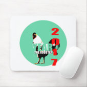 Jahr 2017 im Mousepad des grünen Kreises (Mit Mouse)