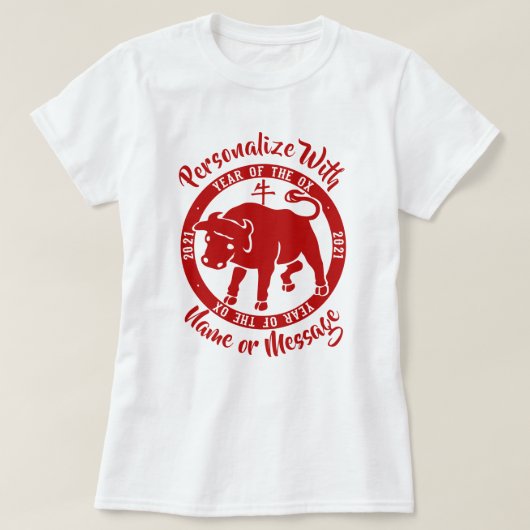 Jahr 2021 des OX T-Shirt (Design vorne)