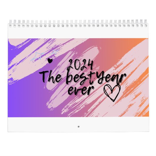 Jahr 2024 kalender (Rückseite)