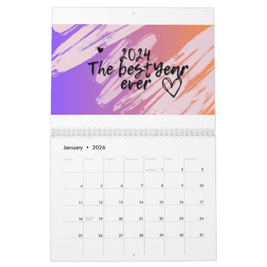 Jahr 2024 kalender (Jan 2026)