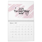 Jahr 2024 kalender (Feb 2027)