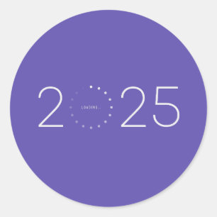 Jahr 2025 bereits beladen runder aufkleber