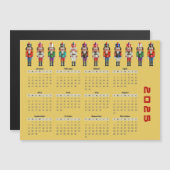Jahr 2025 Magnetkarte des Nutcrackers-Kalenders (Vorne/Hinten)