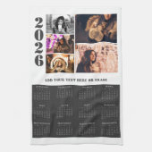 Jahr 2026 Kalender 5 Foto Collage Küche Handtuch (Vertikal)