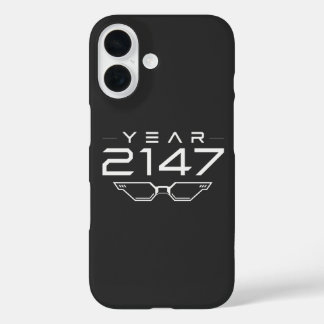 JAHR 2147 Cyberpunk Sci-Fi Retro Weltraum iPhone 16 Hülle