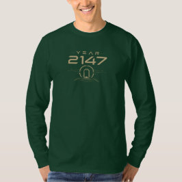 Jahr 2147 Futuristisches Cyberpunk-Sci-Fi T-Shirt