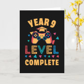 Jahr 9 Stufe Abschluss Schulspiel Kinder Geschenk Karte (Gelbe Blume)