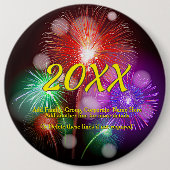 Jahr ändern, NeujahrsFirewalls mit beliebigem Name Button (Vorderseite)