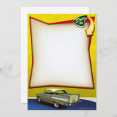 Jahr-Auto-Antrieb in den Party Einladungen (Vorne/Hinten)