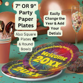 Jahr bearbeiten Text hinzufügen Name Neues Jahr 20 Pappteller