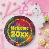 Jahr bearbeiten Text hinzufügen Name Neues Jahr 20 Pappteller (Party)