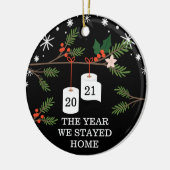 Jahr Bleibe wir Zuhause Funny Funny Festes Toilett Keramik Ornament (Links)