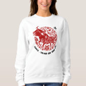 Jahr | Chinesisches Jahr des Ochsen Sweatshirt (Vorderseite)