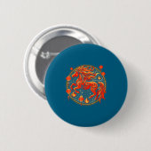 Jahr Chinesisches Pferd 1 Button (Vorne & Hinten)