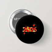 Jahr Chinesisches Pferd Glücklich Button (Vorne & Hinten)