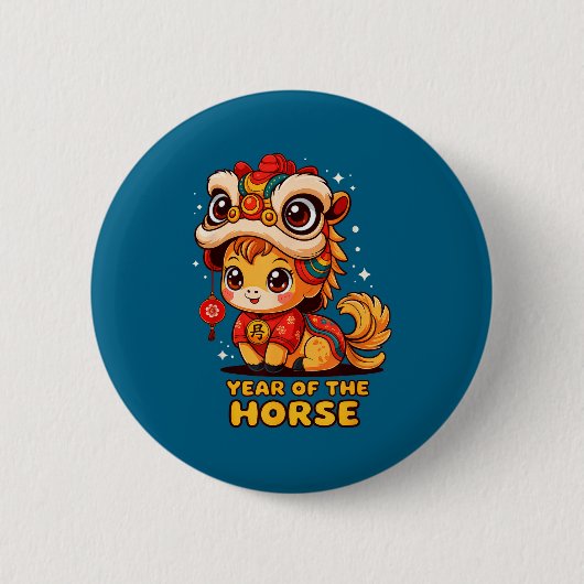 Jahr Chinesisches Pferd Lunar Button (Vorderseite)