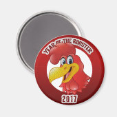 Jahr der Aufstellung 2017 Magnet (Vorderseite/Rückseite)