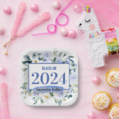 Jahr der blauen Rose Abschluss Pappteller (Party)