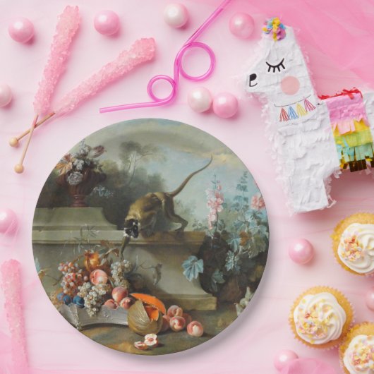 Jahr der Blume des Affen Pappteller (Party)