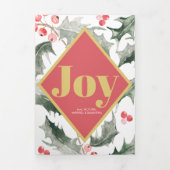 Jahr der botanischen Freude Dreifach Gefaltete Urlaubskarte (Cover)