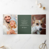 Jahr der botanischen Freude Dreifach Gefaltete Urlaubskarte (Innenseite)