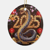 Jahr der chinesischen Schlange neues Jahr Keramik Ornament (Links)