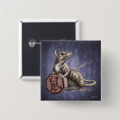 Jahr der Chinesischen Zodiac-Kunst Button (Vorne & Hinten)