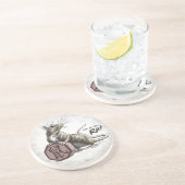 Jahr der Chinesischen Zodiac-Kunst Getränkeuntersetzer (Seite)