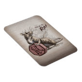 Jahr der Chinesischen Zodiac-Kunst Magnet (Rechte Seite)