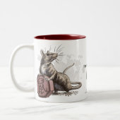 Jahr der Chinesischen Zodiac-Kunst Zweifarbige Tasse (Links)