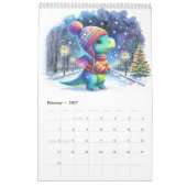 Jahr der Dinosaurier: Ein Watercolor-Reisekalender Kalender (Feb 2027)