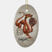 Jahr der Drache-chinesischen Tierkreis-Kunst Keramik Ornament (Rechts)