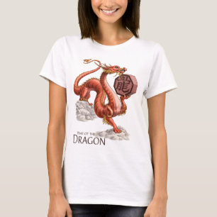 Jahr der Drache-chinesischen Tierkreis-Kunst T-Shirt