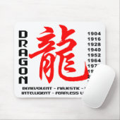 Jahr der Drache-Eigenschaften Mousepad (Mit Mouse)
